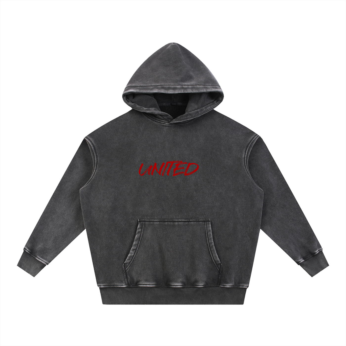 Snow Wash Fleece Oversize Hoodie